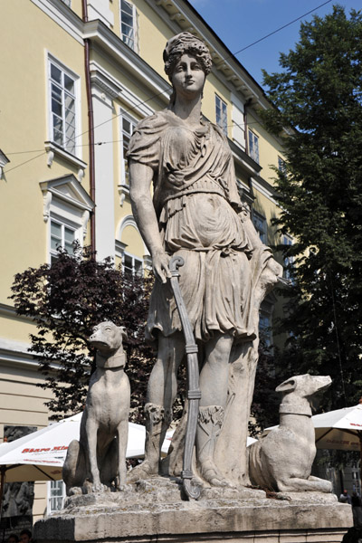 Fountain of Diana, Rynok Square, Lviv