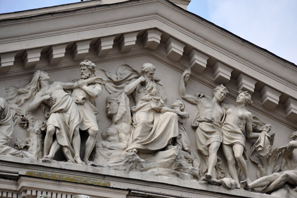 Pediment of the Lviv National Academic Opera and Ballet Theatre
