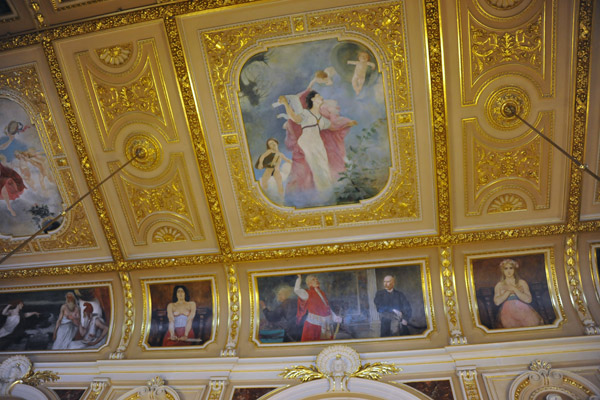 Ceiling of the foyer of the Lviv Opera House