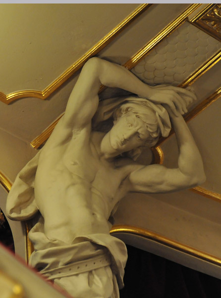 Sculptued Atlas, Lviv Opera House