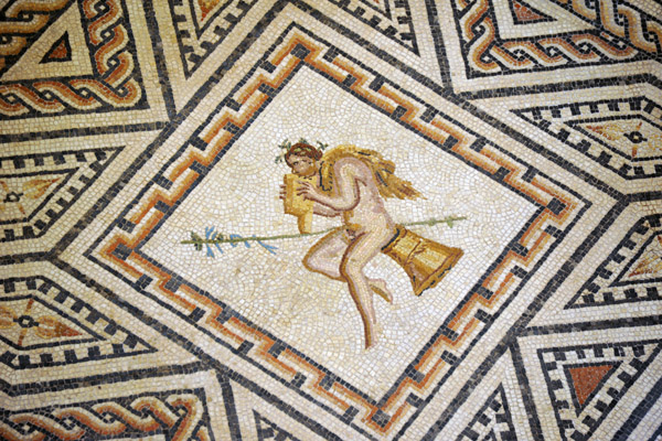 The Dionysos mosaic was the floor of the banqueting hall of a 3rd C. Roman villa