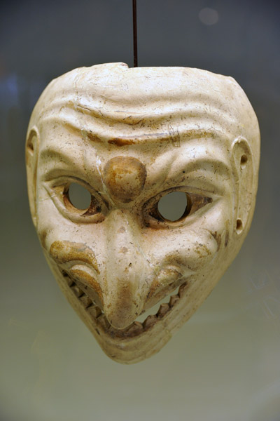 Large clay theatrical mask