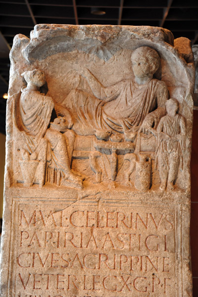 Gravestone of Valerius Celerinus ca 100 AD