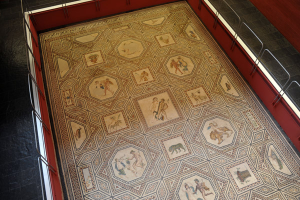 The Dionysos Mosaic is 10.57 x 7.00 m