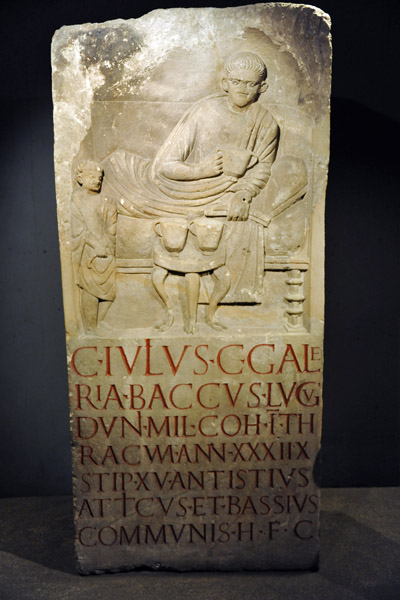 Tombstone of Gaius Iulius Baccus, 1st C. AD