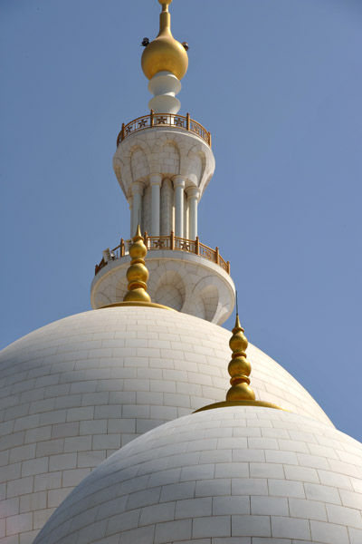 Two domes and a minaret, Sheikh Zayed Mosque