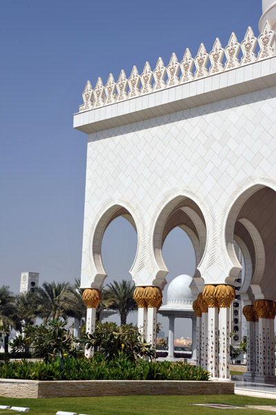 Southwest corner of the mosque from the outside