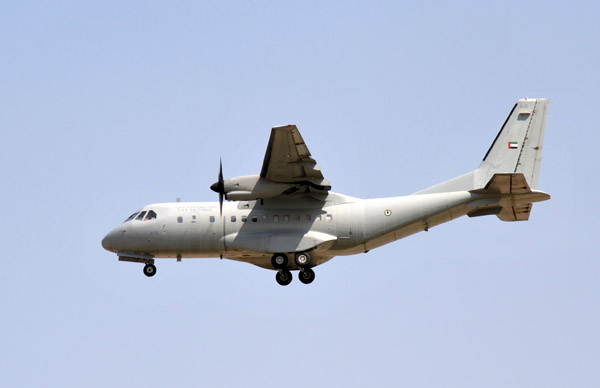 The peace is briefly disturbed by the overflight of a UAE Air Force transport landing at Al Bateen Airport