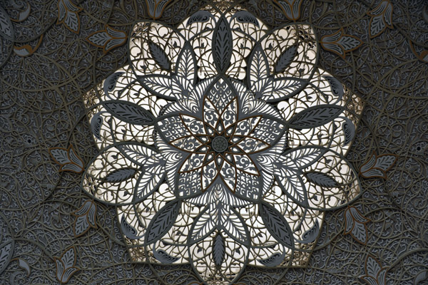 Decoration in the Ladies' Prayer Hall, Sheikh Zayed Mosque