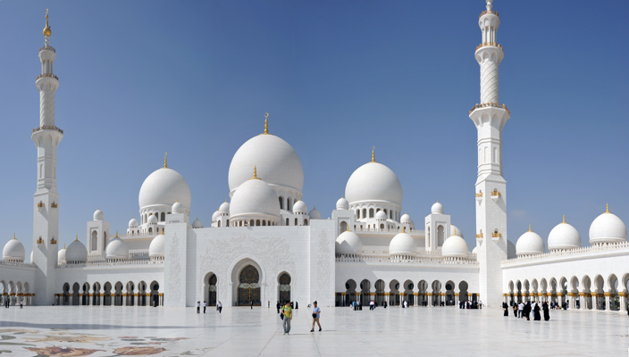 The Prayer Hall covered the entire western side of the Great Courtyard