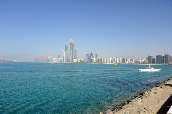View of Abu Dhabi from the Marina Mall Causeway (18th St)