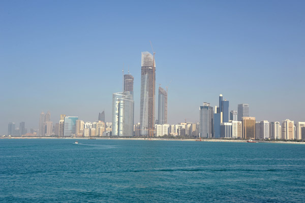 View of Abu Dhabi from the Marina Mall Causeway (18th St)