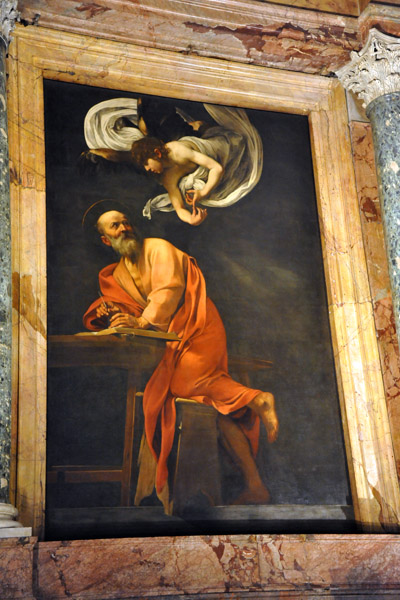 Caravaggio - The Inspiration of St. Matthew