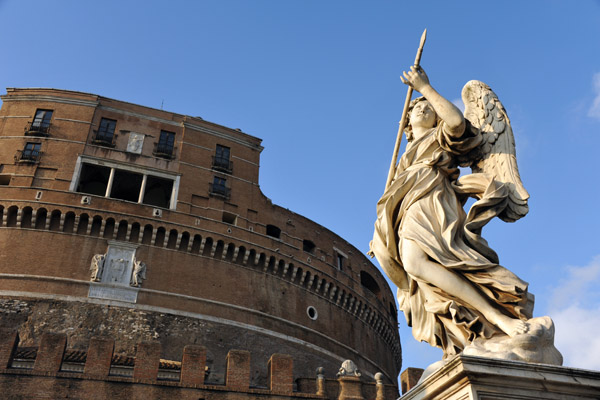 The bridge Ponte SantAngelo was first built in 134 AD