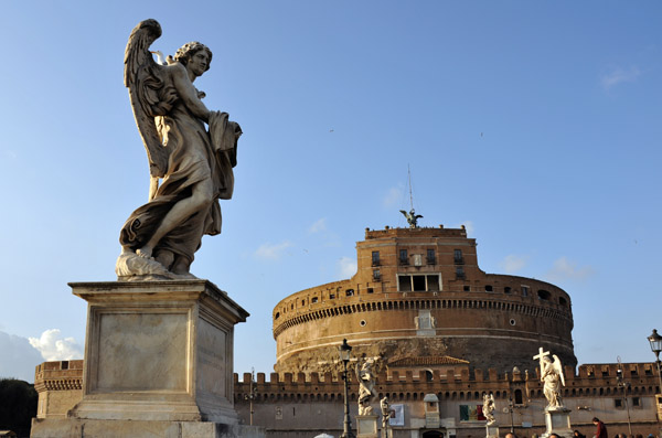 Ponte Sant'Angelo with the Castel Sant'Angelo (Mausoleum of Hadrian)