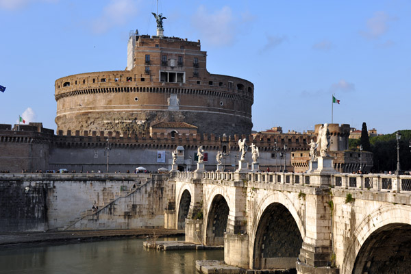 Castel Sant'Angelo and the Ponte Sant'Angelo - Rome