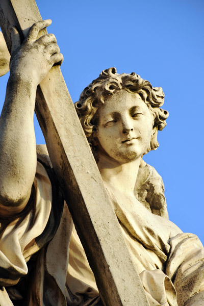 Closeup of Angel with the Cross