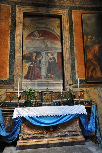 St. Lawrence and St. Agnes (Clemente Maioli), Chapel of the Annunciation
