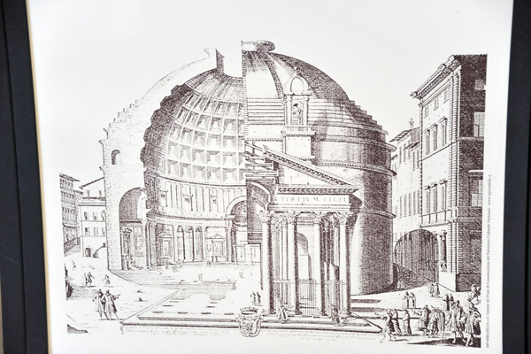 Architectural drawing of the Pantheon
