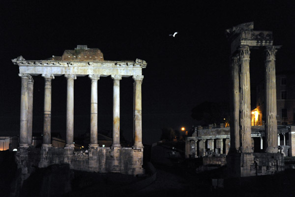 Temple of Saturn, left