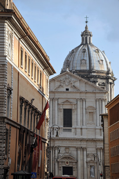 Church of Sant'Andrea della Valle seen down Corso del Rinascimento