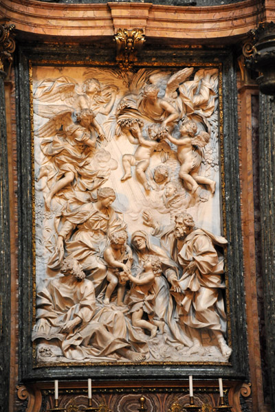 Miracle of Saint Agnes by Ercole Ferrata and Dominico Guidi, 1688