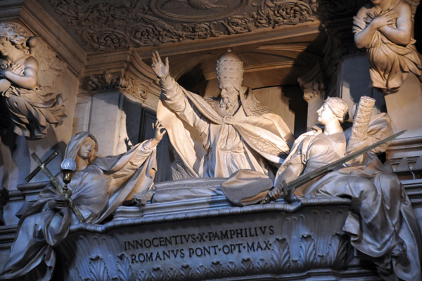 Funerary Monument of Pope Innocent X (1655), Sant'Angnes in Agone