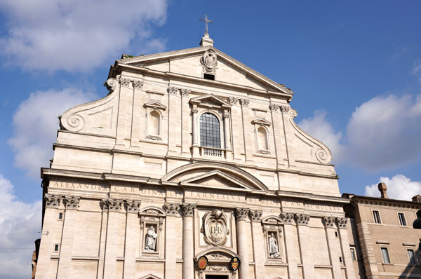 Chiesa del Ges with the faade by Giacomo della Porta