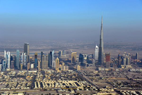Sheikh Zayed Road and Burj Khalifa