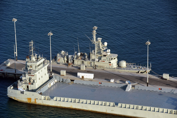 UAE Navy Fast Attack Ship Mubarraz and Landing Craft L81
