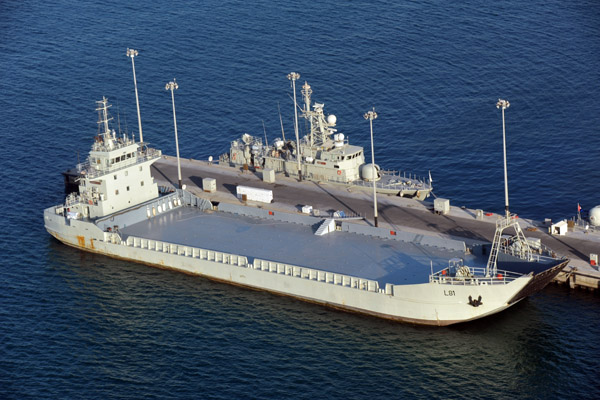 UAE Navy Fast Attack Ship Mubarraz and Landing Craft L81