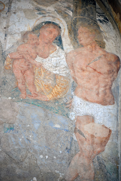 Mural with St. Sebastian, Castelvecchio