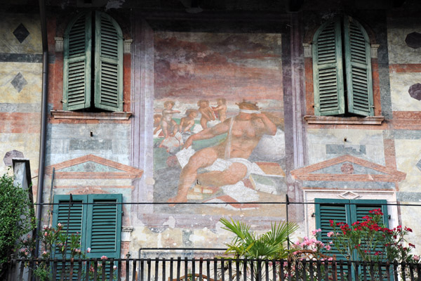 Faade frescoes, Piazza della Erbe, Verona