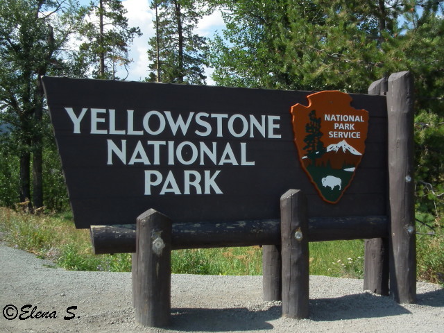 Entrance of the Yellowstone National Park
