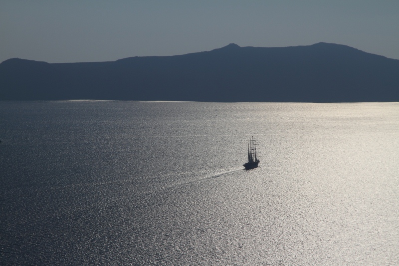 Sailing over the underwater volcano