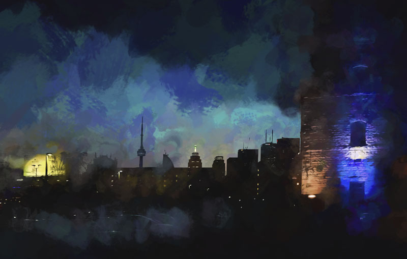 Urban Dusk Art 