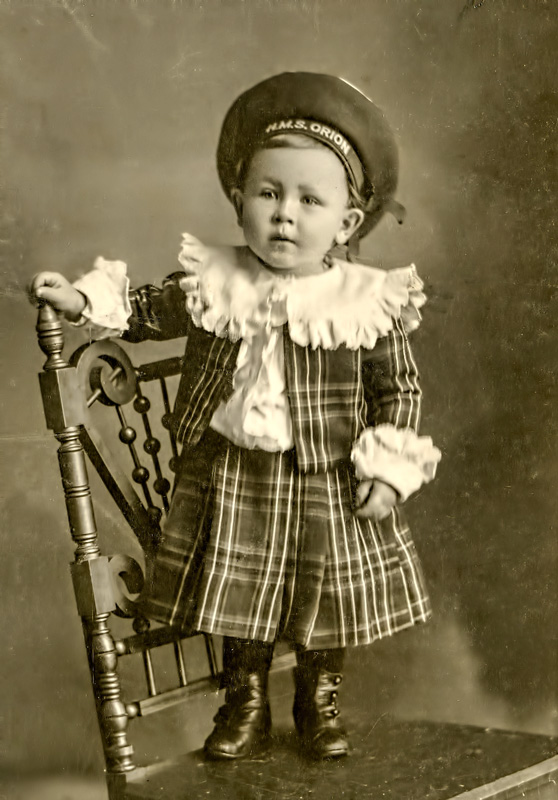 Child with a Sailors Hat 