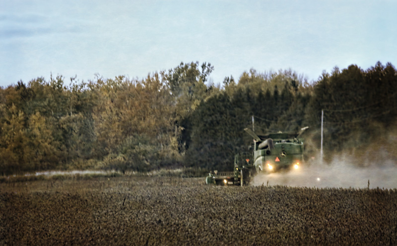 Combine at Dusk 
