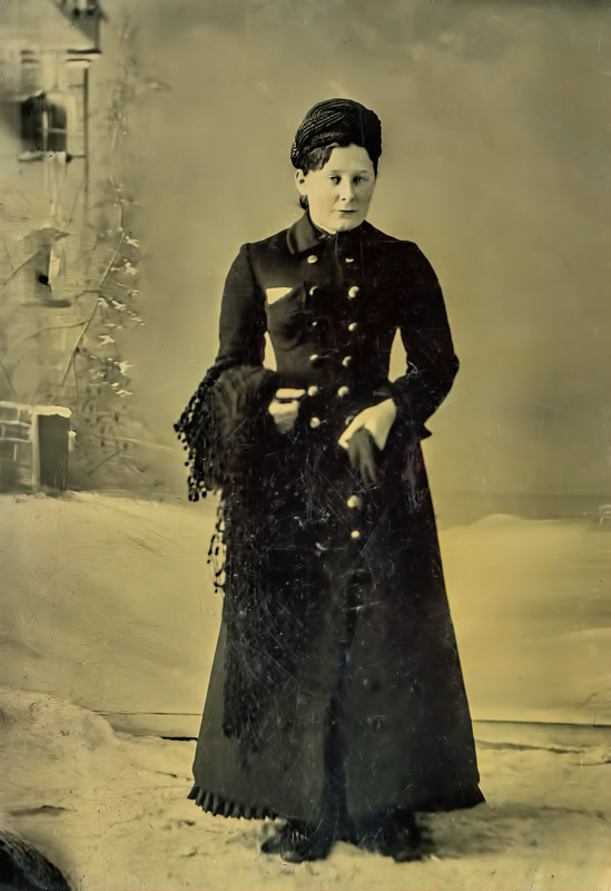 Lady Holding a Shawl and Gloves 