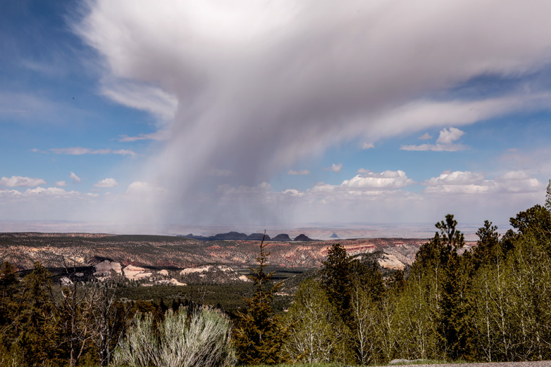 cloud seen from road