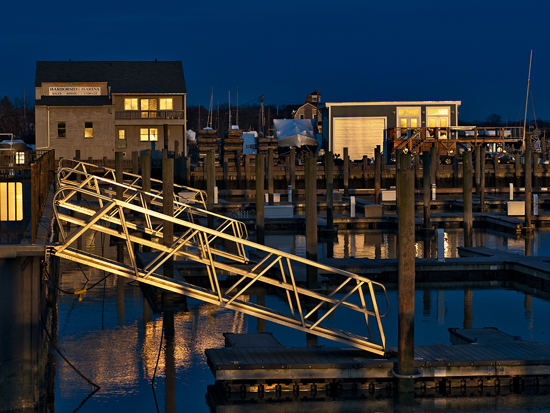 Sunset at the marina