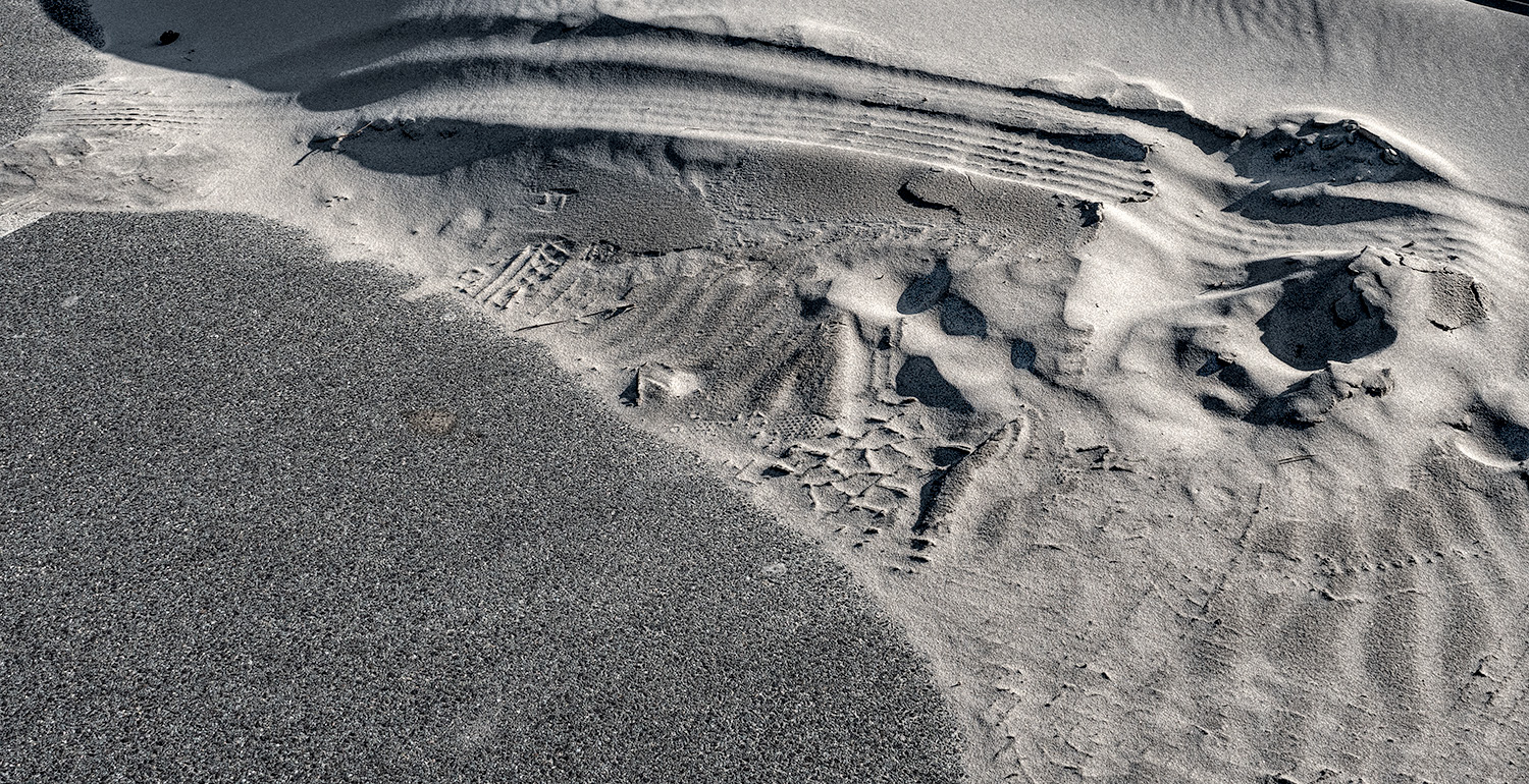 patterns and textures in the sand