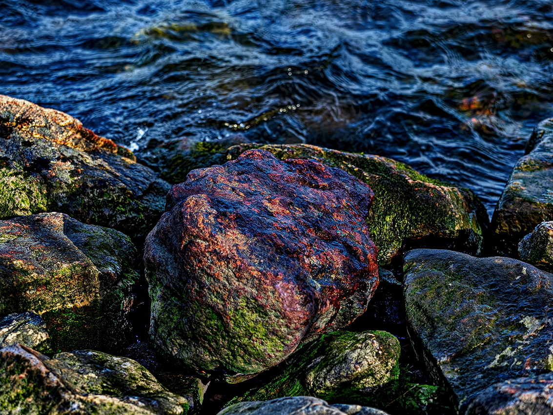 water and rocks