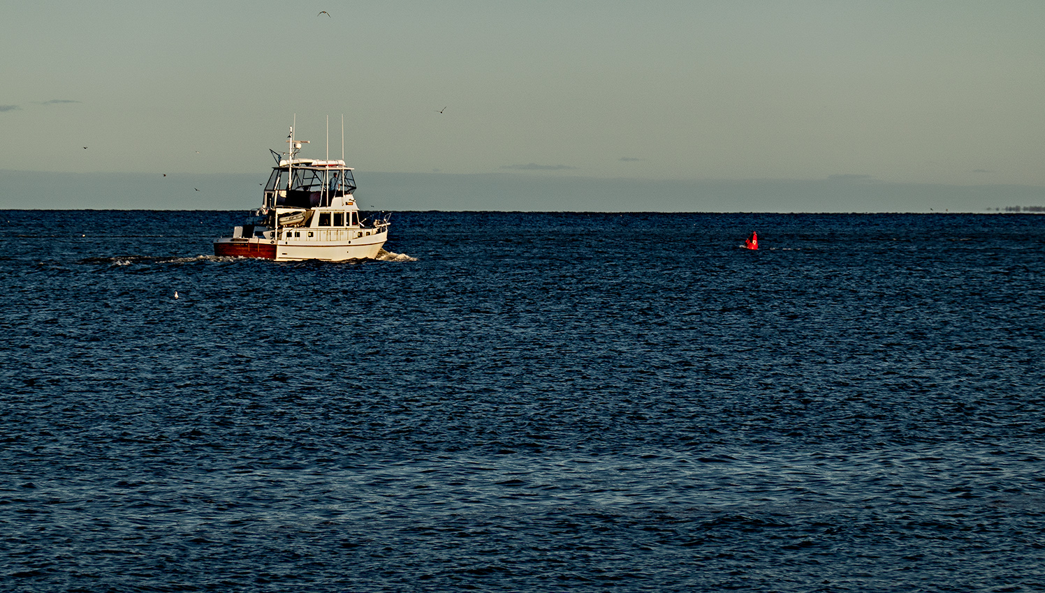 boat at twilight