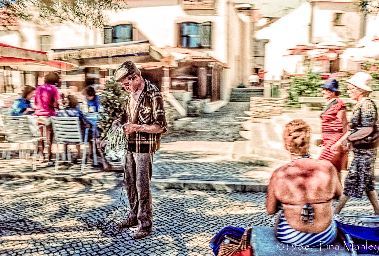 Fisherman in a Tourist Town