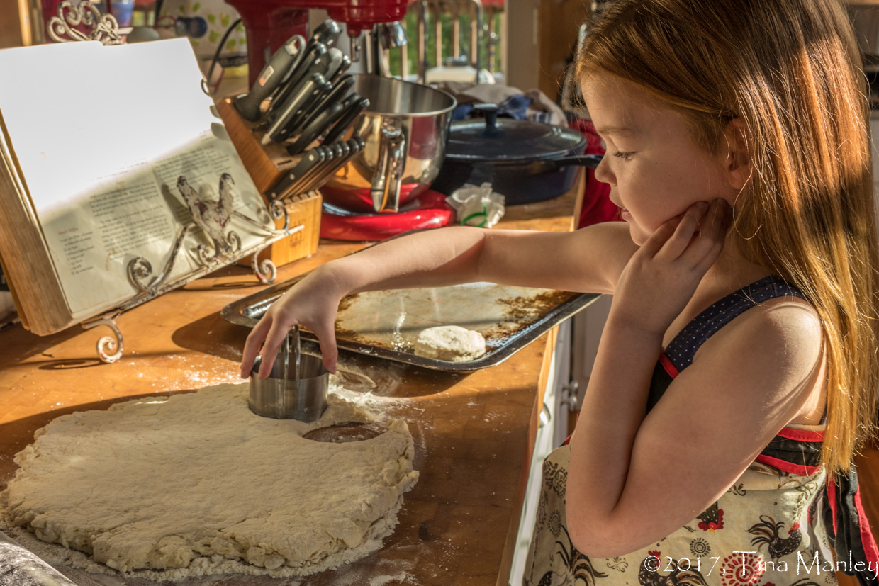 Sadie Making Buttermilk Biscuits