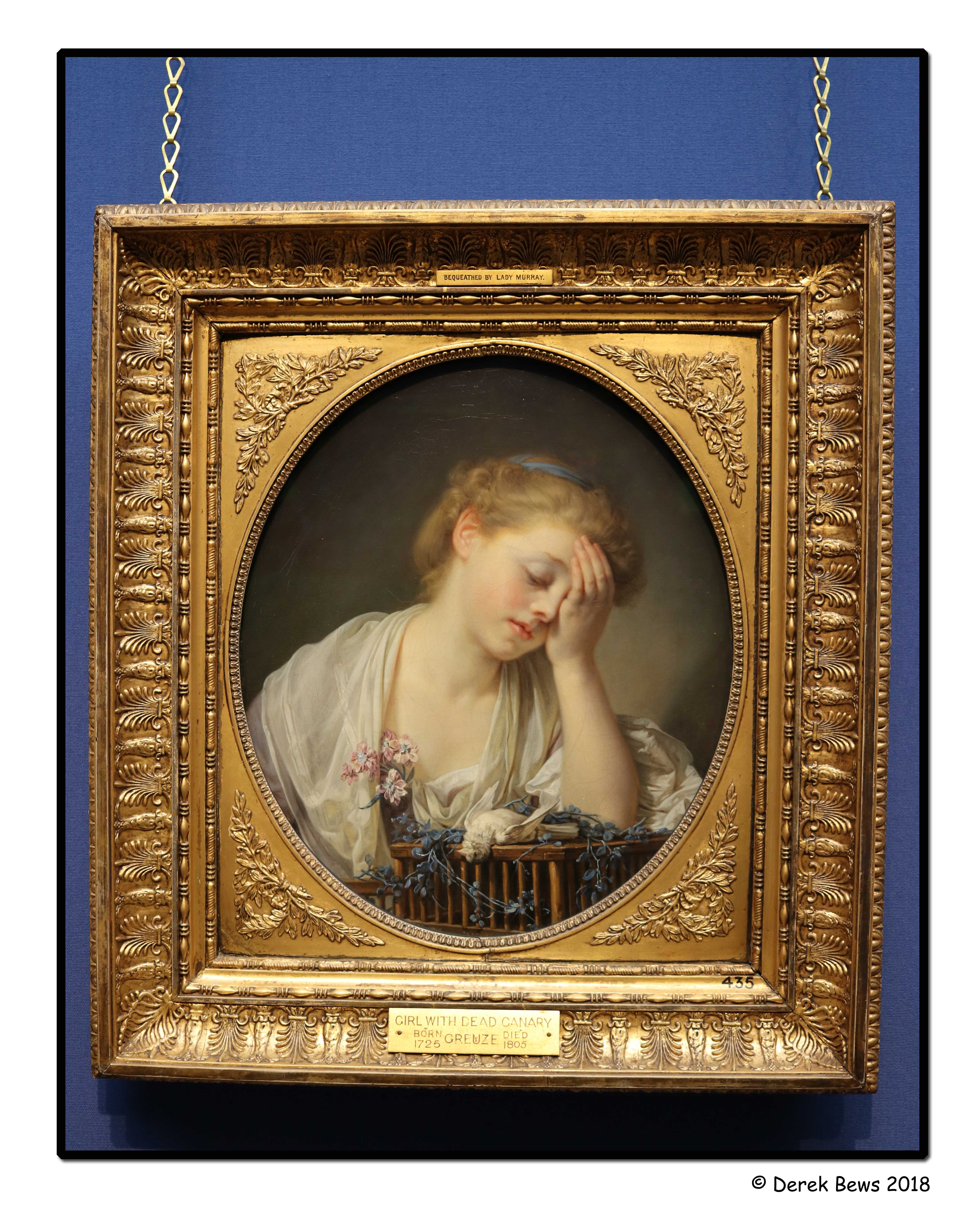 Girl With Dead Canary ~ Jean Baptiste Greuze