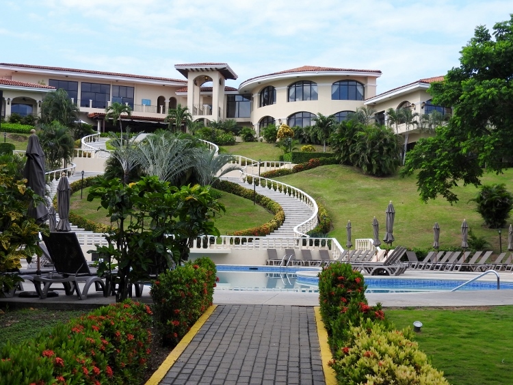 View of the resort from below.