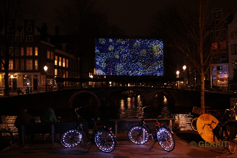 Amsterdam Light Festival. Ivana Jelic & Pavle Petrovic: Starry Night