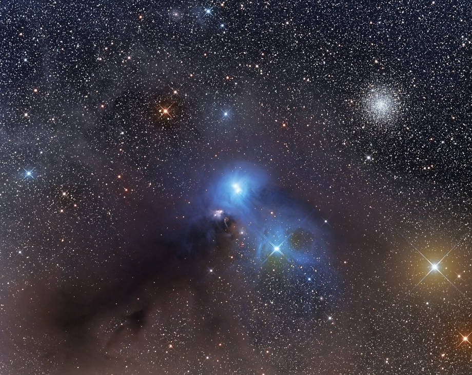 NGC 6726/27/29 Corona Australis  NGC 6723 Kugelsternhaufen